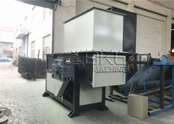 45kw Pallet  Plastic Shredder Machine SKD11 Fabric One Shaft Shredder